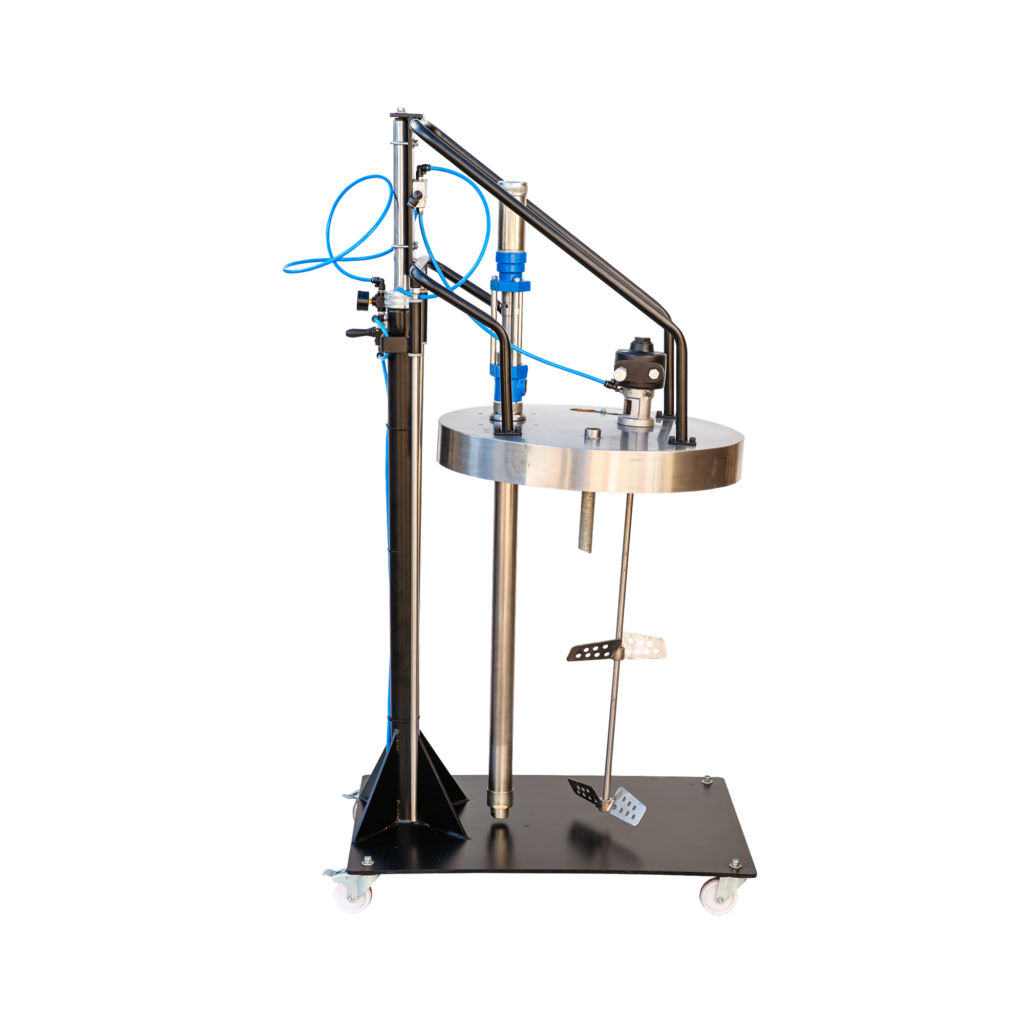 CONJUNTO ELEVADOR NEUMÁTICO Y BOMBA DE PISTÓN 1:1